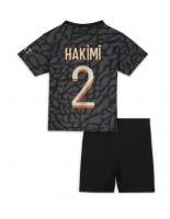 Paris Saint-Germain Achraf Hakimi #2 Alternativní dres pro děti 2023-24 Krátký Rukáv (+ trenýrky)